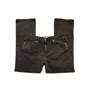 Levi's Signature Heritage Dusty Black High-Rise Kick Boot Jeans